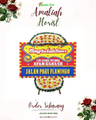 Bunga Papan Congratulation di Teluk Lerong Ulu